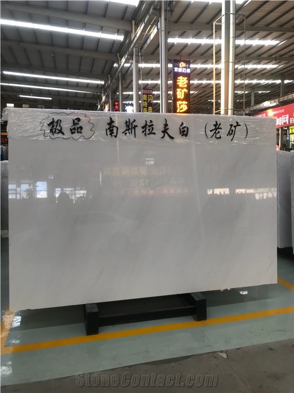 Sedef White Marble Slabs