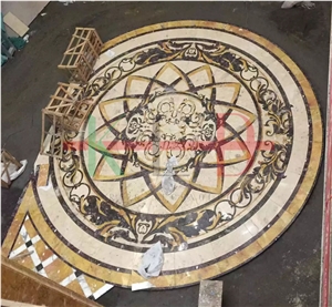 Square Polished Water Jet Marble Pattern