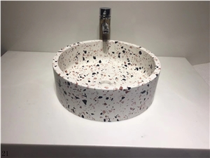 Stage Basin Nordic Terrazzo Lavatory Bathroom Sink