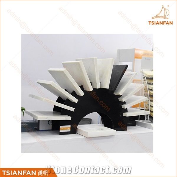 Stone Metal Table Display Stand Rack