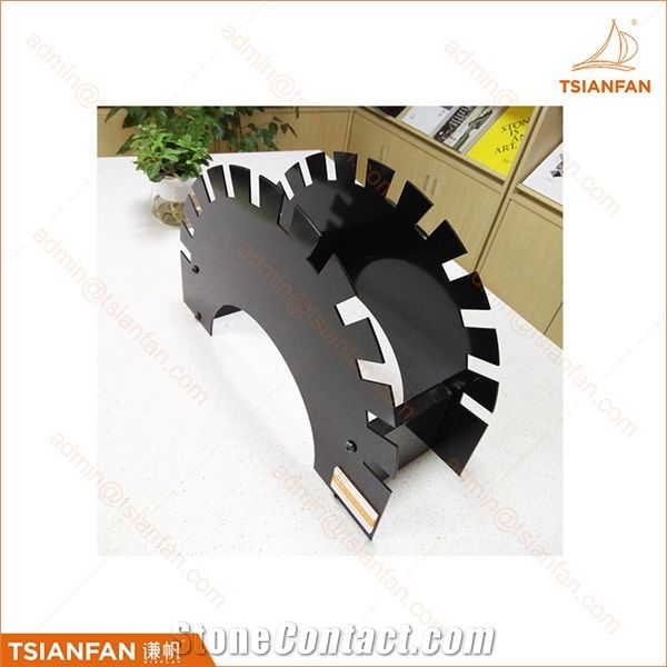 Stone Metal Table Display Stand Rack
