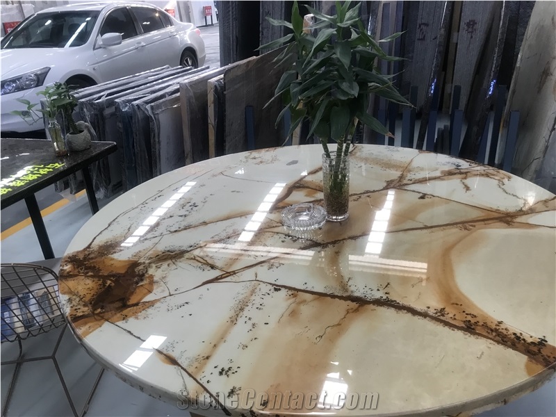 Stone Wood Quartzite Table