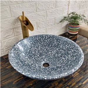 Terrazzo Round Basin Stone Sink