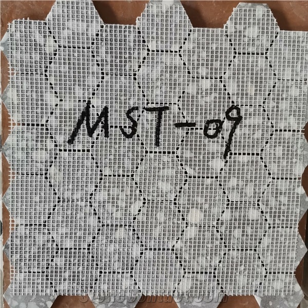 Terrazzo Stone Honeycomb Panel Mosaic Tiles