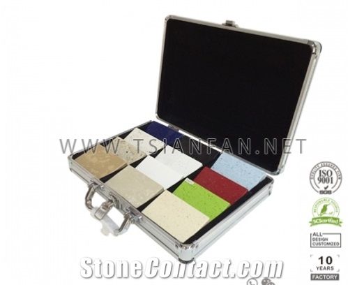 Tile Sample Suitcase, Quartz Stone Sample Box