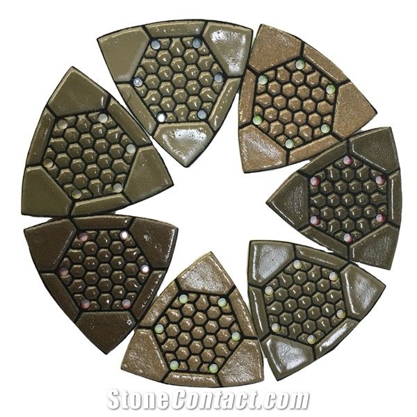 Triangle Polishing Pads for Marble and Concrete