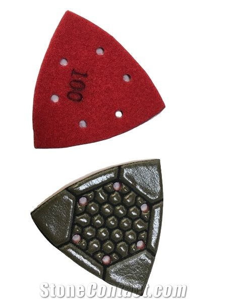 Triangle Polishing Pads for Marble and Concrete