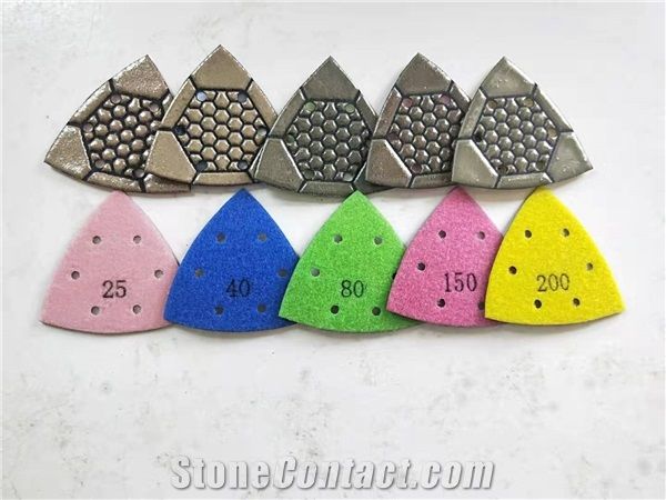 Triangle Polishing Pads for Marble and Concrete