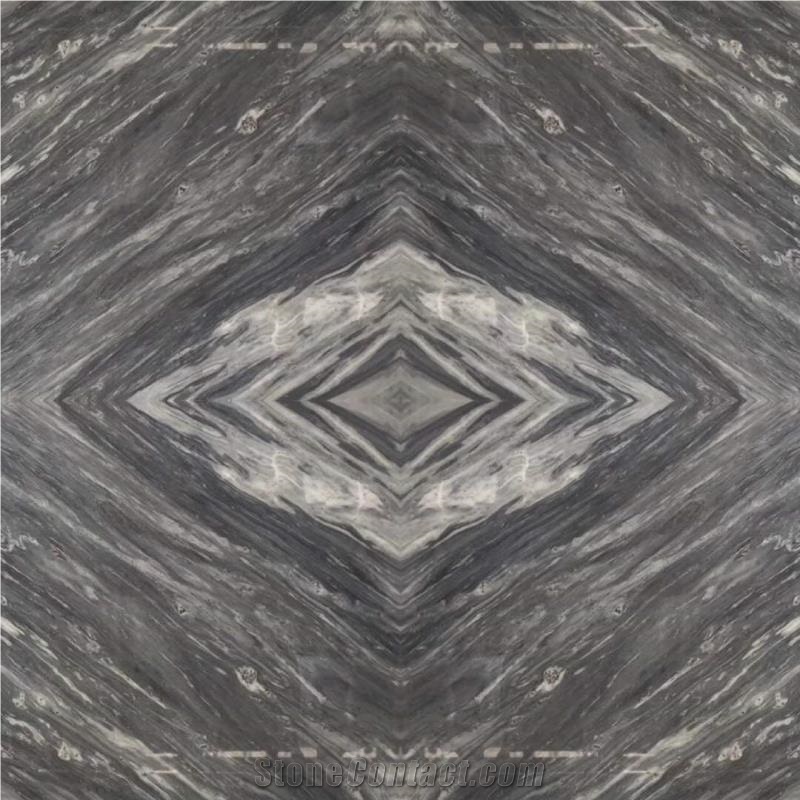 Turkey Caramel Grey Marble Slab