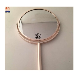 Unique Gold Mirror with Natural Marble Base