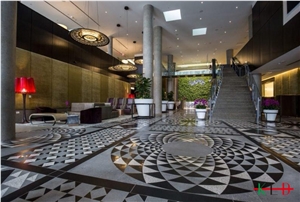 Waterjet Decorative Medallions Entrance Floor