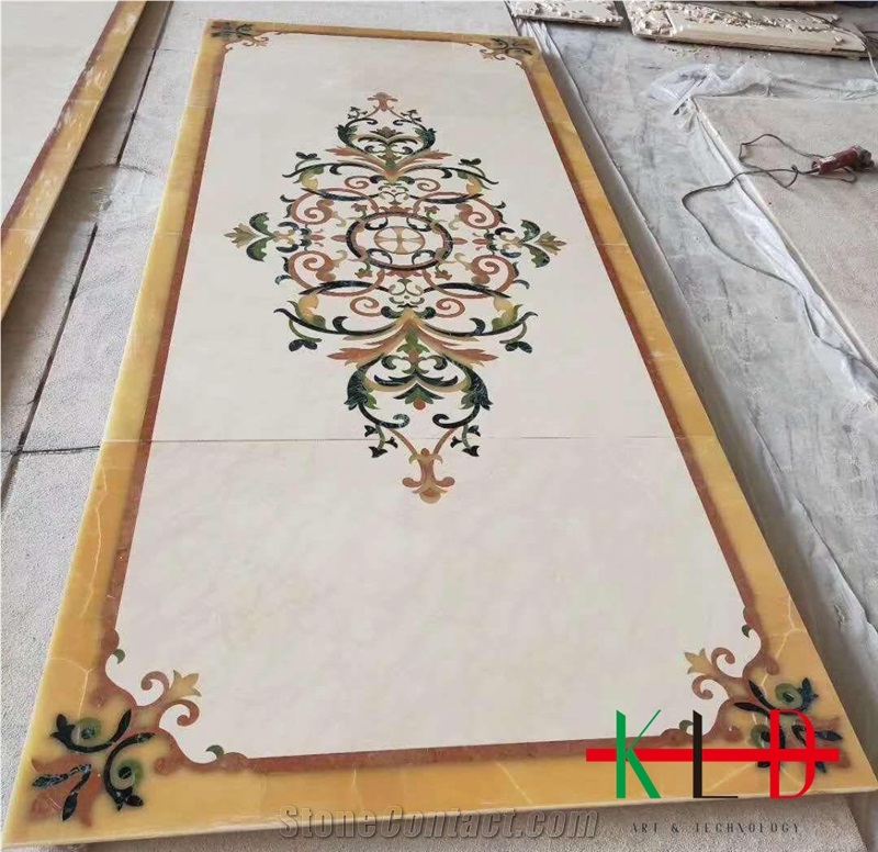Waterjet Floor Tiles Ceramic Backed Medallions