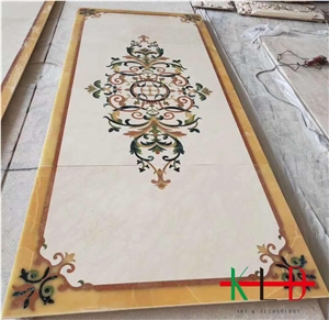 Waterjet Floor Tiles Ceramic Backed Medallions Waterjet Floor Tiles Ceramic Backed Medallions