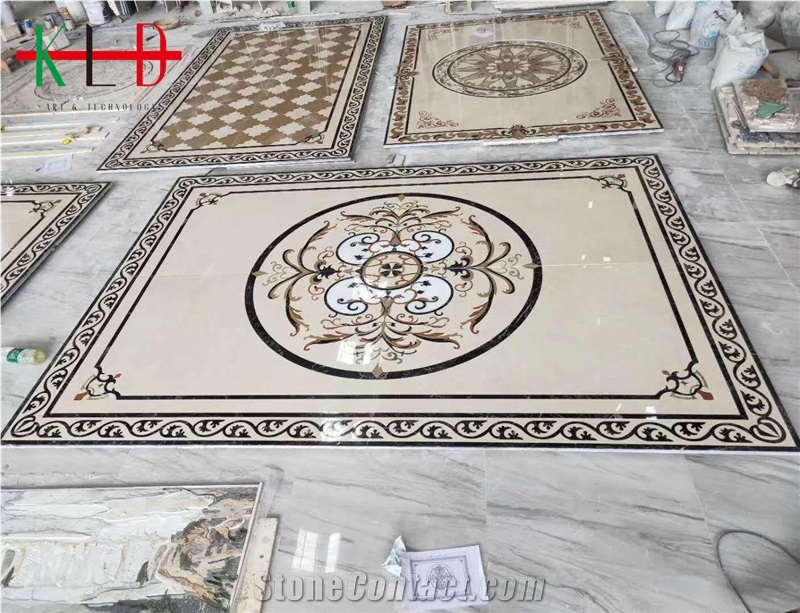 Waterjet Floor Tiles Ceramic Backed Medallions