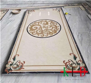 Waterjet Floor Tiles Ceramic Backed Medallions