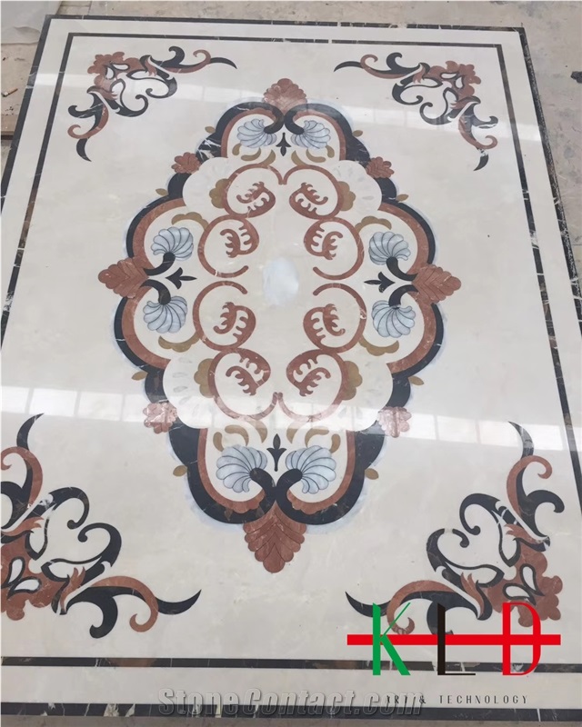 Waterjet Floor Tiles Ceramic Backed Medallions