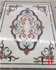 Waterjet Floor Tiles Ceramic Backed Medallions
