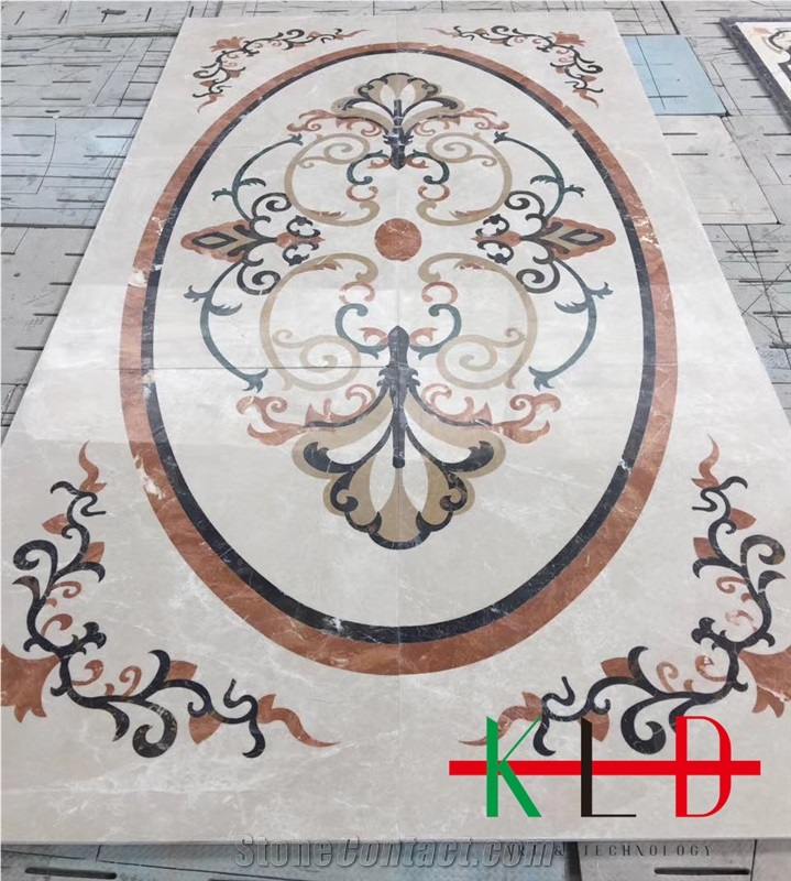 Waterjet Floor Tiles Ceramic Backed Medallions
