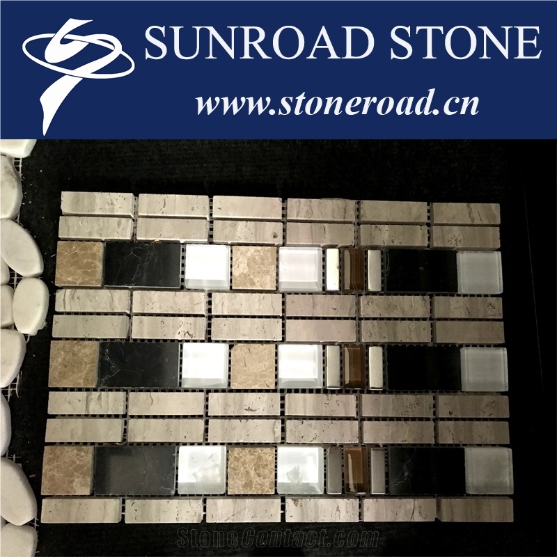 White Marble Mosaic, Wall Mosaic, Floor Mosaic
