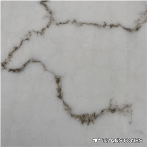 White Polished Faux Onyx Kitchen Wall Panel