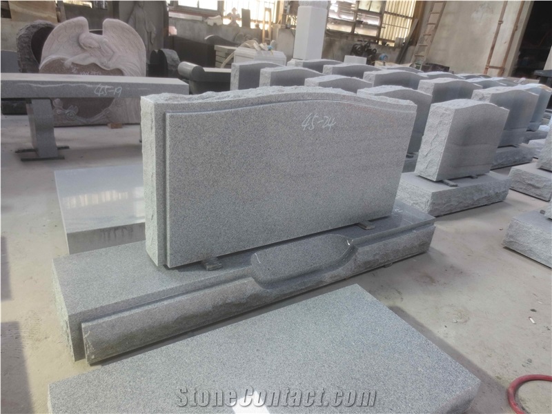Wholesale Modern Grey Granite Tombstone