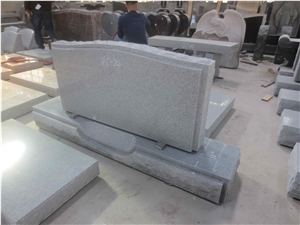 Wholesale Modern Grey Granite Tombstone