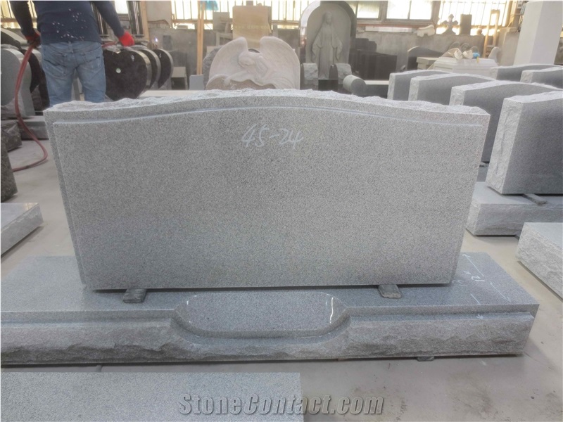 Wholesale Modern Grey Granite Tombstone