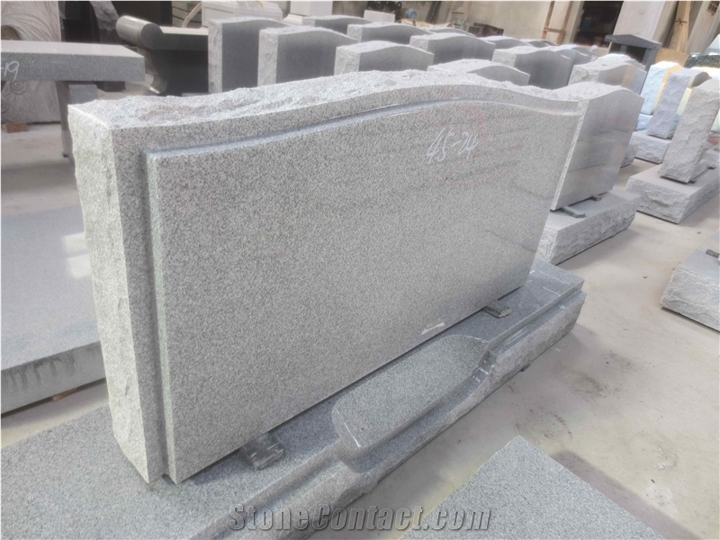 Wholesale Modern Grey Granite Tombstone