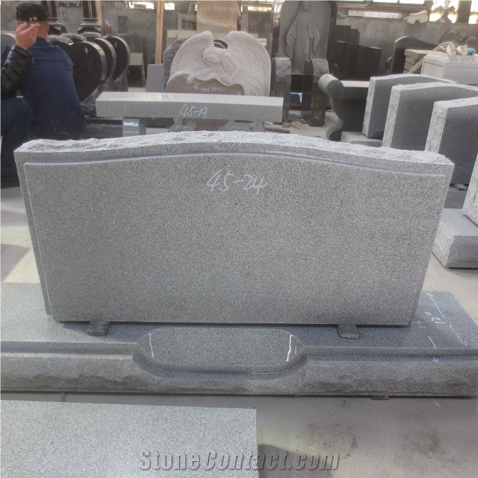 Wholesale Modern Grey Granite Tombstone