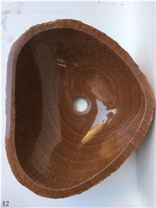 Wood Grain Onyx Basin Natural Stone Sink
