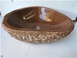Wood Grain Onyx Basin Natural Stone Sink