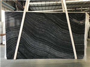 Wooden Green Black Forest Marble Slab