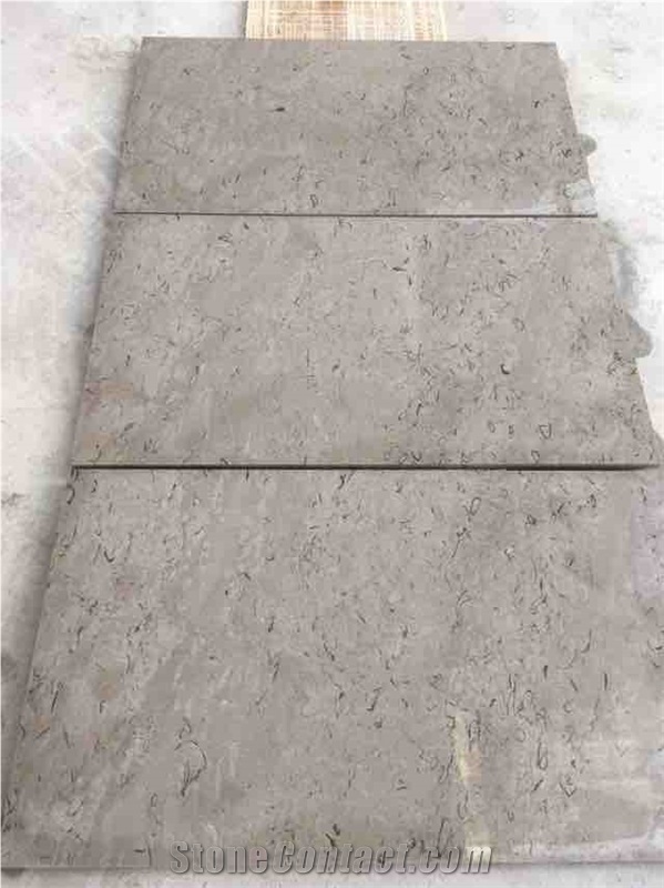 Natural Stone Repen Povir Limestone Blocks, Slovenia Grey Limestone