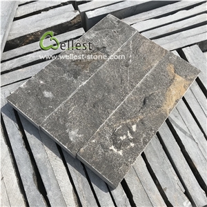 Black Limestone Rock Face Mushroom Tile