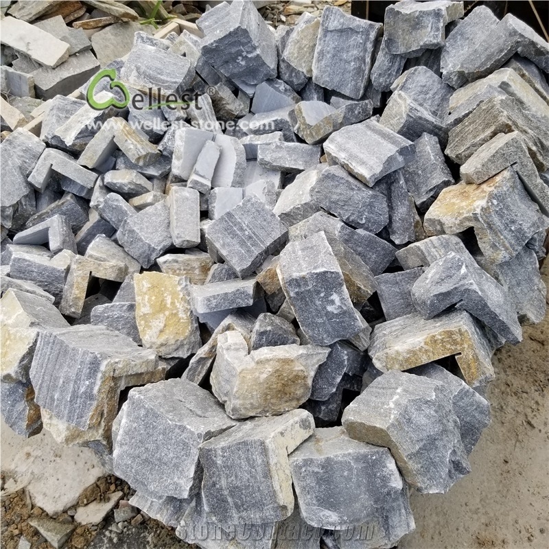 Blue Quartzite Wall Cladding L Shape Corner