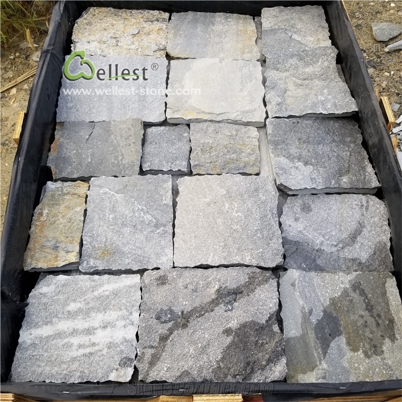 Blue Quartzite Wall Cladding L Shape Corner