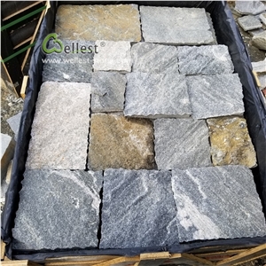 Blue Quartzite Wall Cladding L Shape Corner