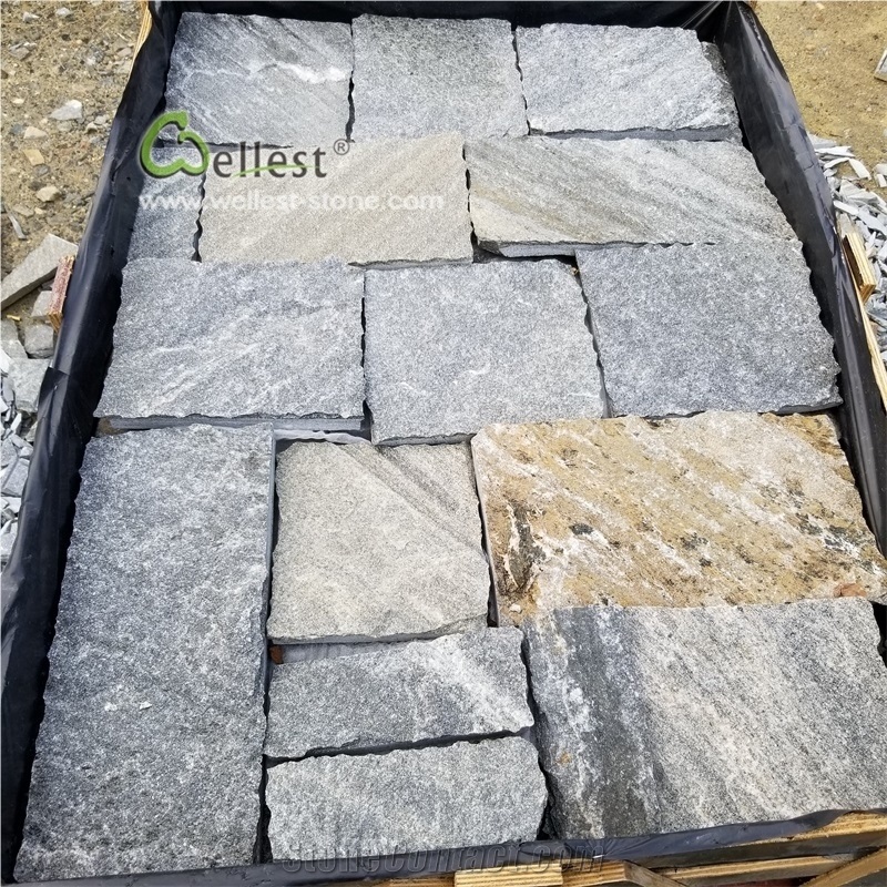 Blue Quartzite Wall Cladding L Shape Corner