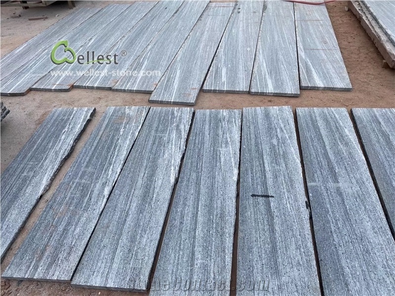 G302 Nero Santiago Granite Bullnose Stairs