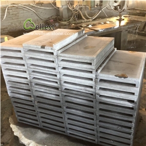 Grey Blue Stone Straight Edge Pool Coping