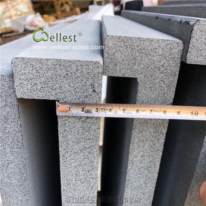 Grey Blue Stone Straight Edge Pool Coping