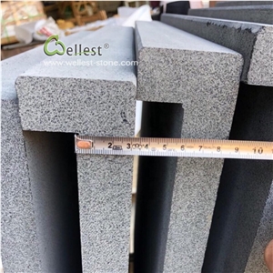 Grey Blue Stone Straight Edge Pool Coping