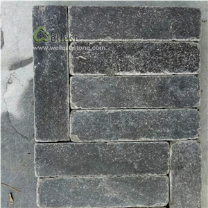 Honed and Tumbled Blue Stone Bricks