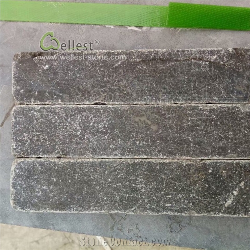 Honed and Tumbled Blue Stone Bricks