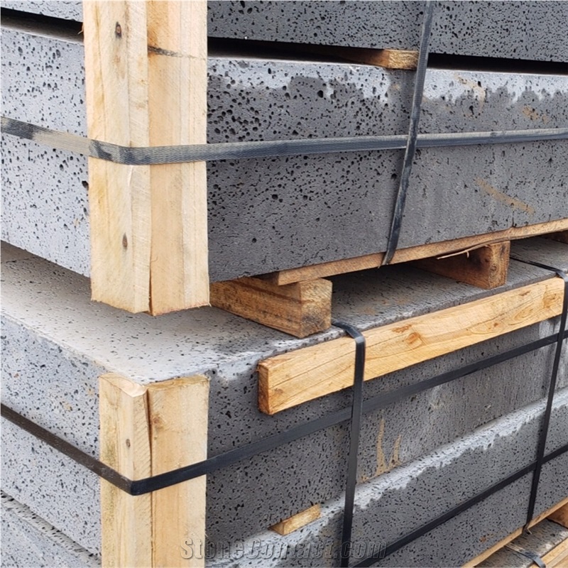Large Lave Basalt Stone Kerbstone