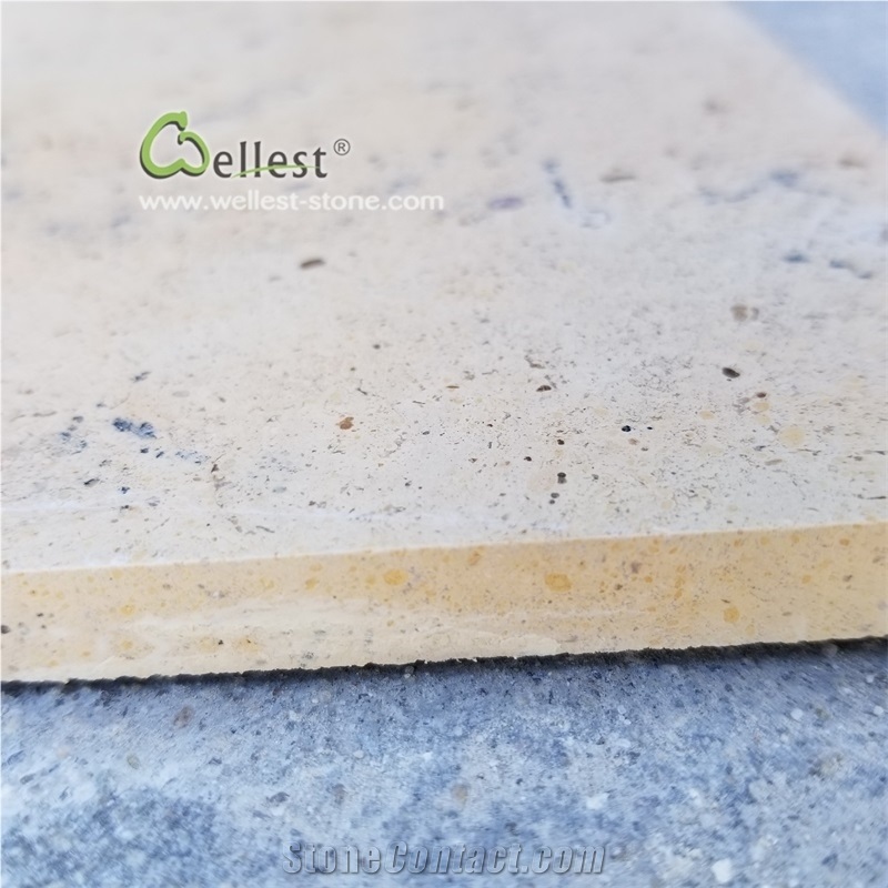 Mocha Cream Beige Limestone Paver for Floor