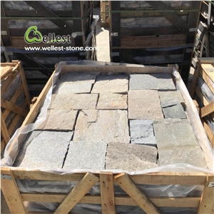 Pink Quartzite Ashlar Random Piece Stone