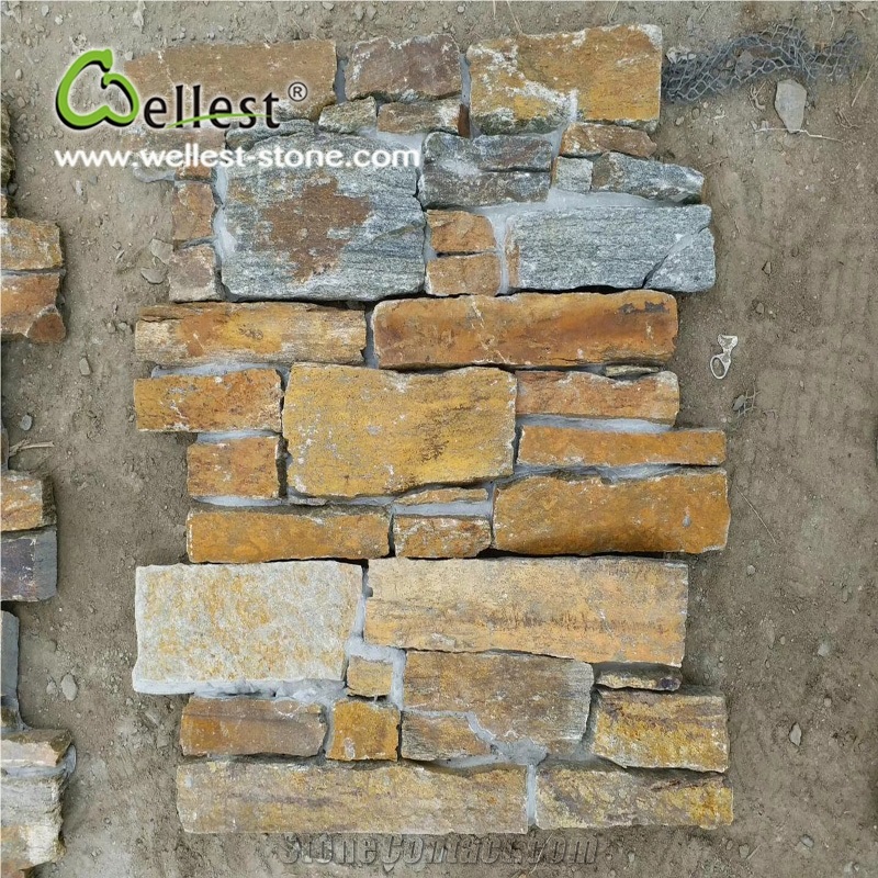 Rusty Slate Z Cement Base Stack Stone for Wall