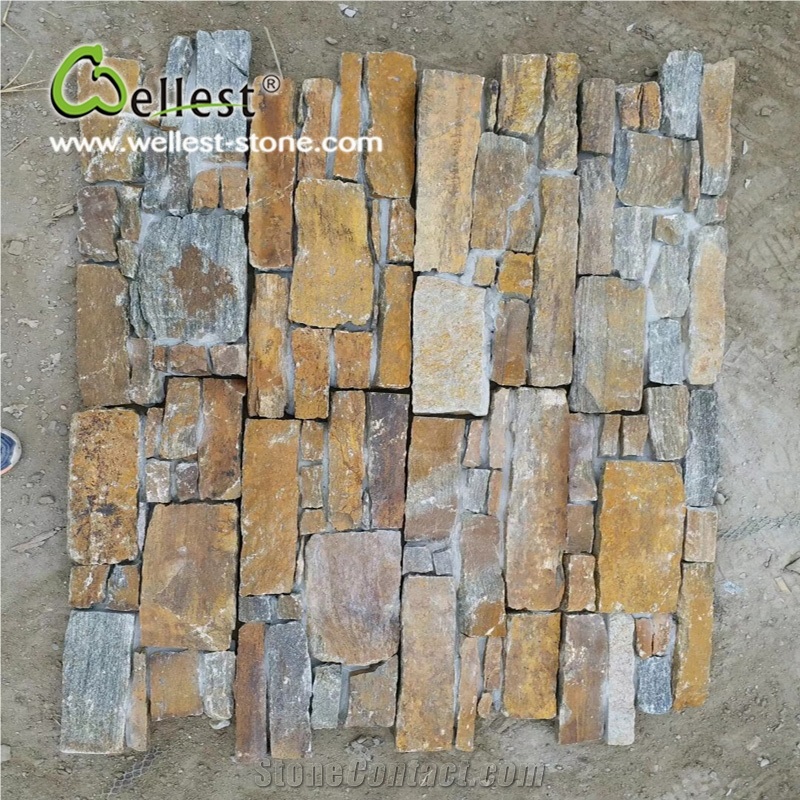 Rusty Slate Z Cement Base Stack Stone for Wall