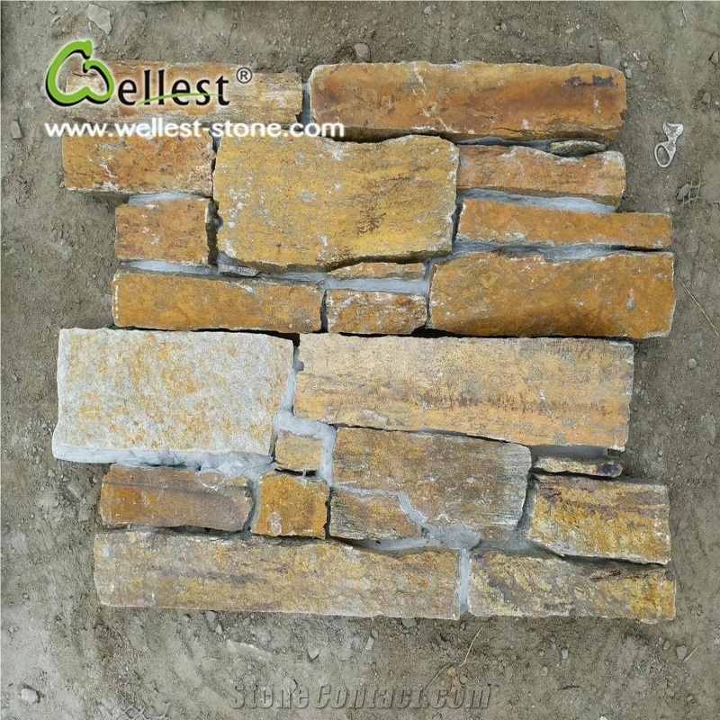 Rusty Slate Z Cement Base Stack Stone for Wall